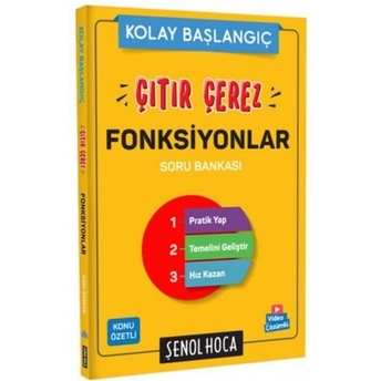 Şenol Hoca Yayınları Çıtır Çerez Fonksiyonlar Soru Bankası Şenol Aydın