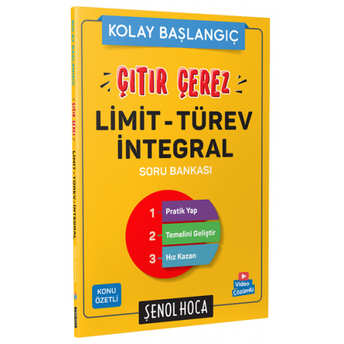 Şenol Hoca Yayınları Çıtır Çerez Limit Türev Integral Soru Bankası Komisyon