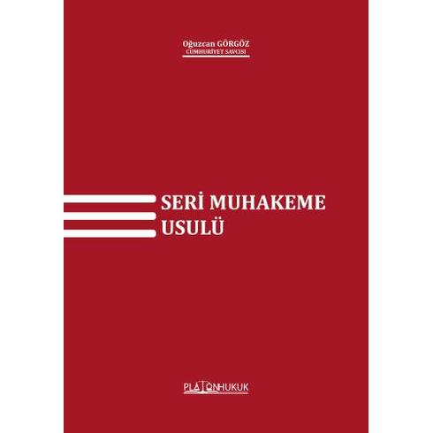 Seri Muhakeme Usulü Oğuzcan Görgöz