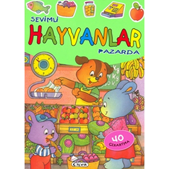 Sevimli Hayvanlar Pazarda - 40 Çıkartma Kolektif