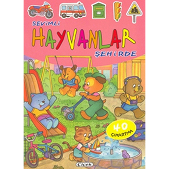 Sevimli Hayvanlar Şehirde - 40 Çıkartma Kolektif