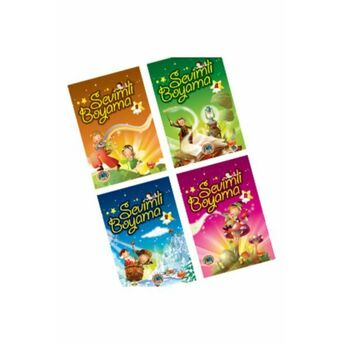 Sevimli Şekilli Boyama (4 Kitap) Komisyon