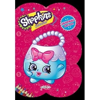 Shopkins Cicibiciler - Koyu Pembe Çıkartmalı Boyama Kolektif