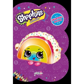 Shopkins Cicibiciler - Mor Çıkartmalı Boyama Kolektif