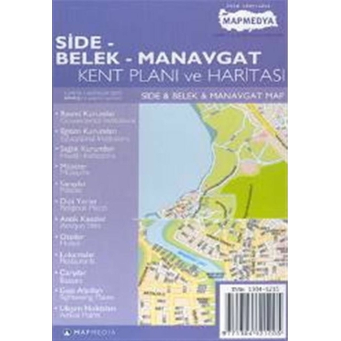 Side - Belek - Manavgat Kent Planı Ve Haritası Side & Belek & Manavgat Map Harita