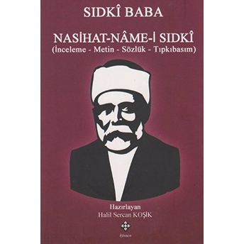 Sıdkı Baba: Nasihat-Name-I Sıdkı