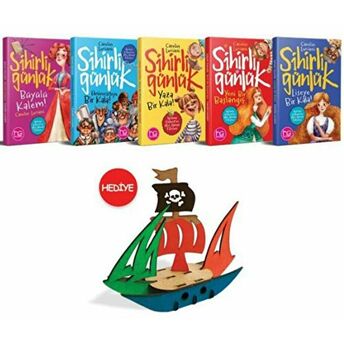 Sihirli Günlük 5 Kitap Takım (Korsan Gemisi 3D Ahşap Maket Hediyeli) Kolektif