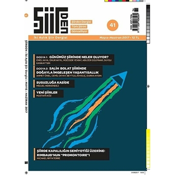 Şiirden Iki Aylık Şiir Dergisi Sayı: 41 Mayıs-Haziran 2017