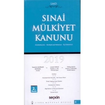 Sınai Mülkiyet Kanunu 2019 Lmd Yasemin Şahinler Baykara