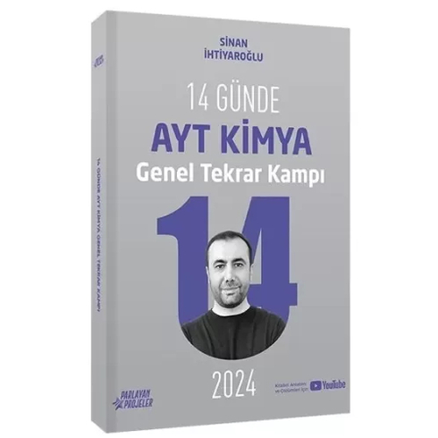 Sinan Ihtiyaroğlu 2024 14 Günde Ayt Kimya Genel Tekrar Kampı Video Ders Takip Kitabı Sinan Ihtiyaroğlu