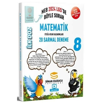 Sinan Kuzucu Yayınları 2024 Lgs 8. Sınıf Ilk Doz Matematik Sarmal Branş Denemesi Komisyon