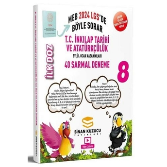 Sinan Kuzucu Yayınları 2024 Lgs 8. Sınıf Ilk Doz T.c. Inkılap Tarihi Ve Atatürkçülük Sarmal Branş Denemesi Komisyon