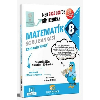 Sinan Kuzucu Yayınları 2024 Lgs 8. Sınıf Matematik Soru Bankası Komisyon