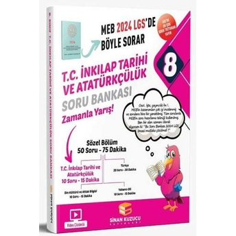 Sinan Kuzucu Yayınları 2024 Lgs 8. Sınıf T.c. Inkılap Tarihi Ve Atatürkçülük Soru Bankası Komisyon