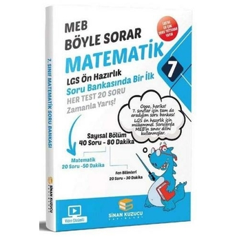 Sinan Kuzucu Yayınları 7. Sınıf Matematik Soru Bankası Komisyon