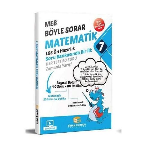 Sinan Kuzucu Yayınları 7. Sınıf Matematik Soru Bankası Komisyon