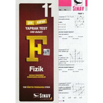 Sınav 11. Sınıf Fizik Çek Kopar Yaprak Test (Yeni) Kolektif