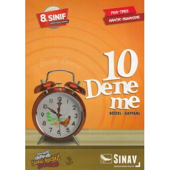 Sınav 8. Sınıf 10 Deneme Sözel-Sayısal (Yeni) Kolektif