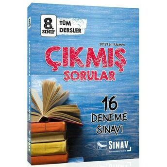 Sınav 8. Sınıf Çıkmış Sorular 16 Deneme Sınavı (Yeni ) Kolektif