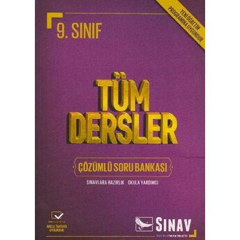 Sınav 9. Sınıf Tüm Dersler Çözümlü Soru Bankası Kolektif