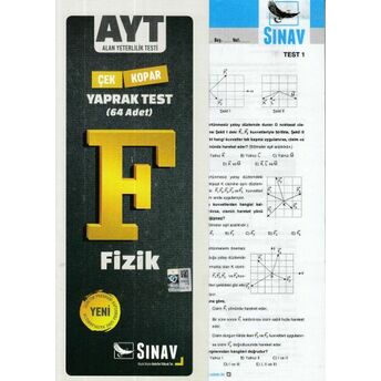 Sınav Ayt Fizik Yaprak Test (Yeni) Kolektif