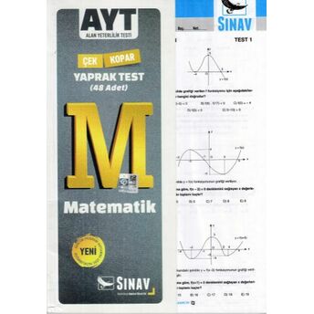 Sınav Ayt Matematik Yaprak Test (Yeni) Kolektif