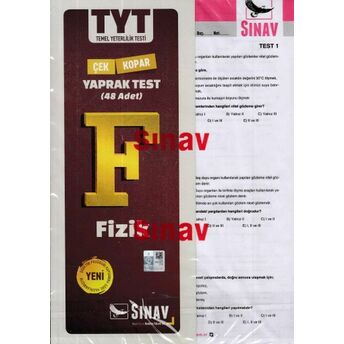 Sınav Tyt Fizik Yaprak Test (Yeni) Kolektif