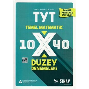 Sınav Tyt Temal Matematik 10X40 Düzey Denemeleri (Yeni) Kolektif