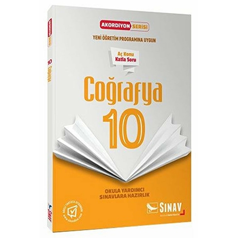 Sınav Yayınları 10. Sınıf Coğrafya Akordiyon Kitap