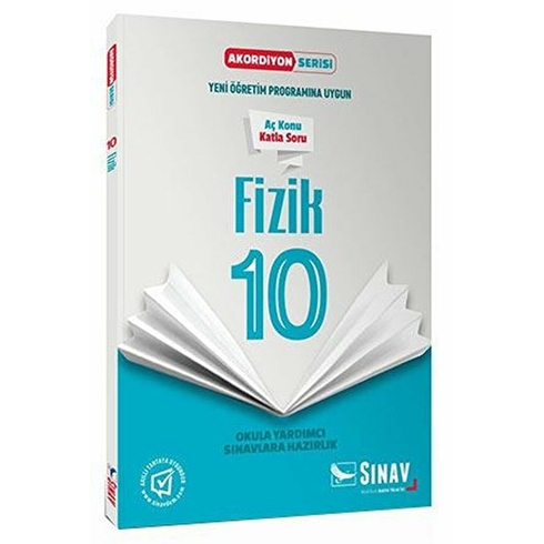 Sınav Yayınları 10. Sınıf Fizik Akordiyon Kitap