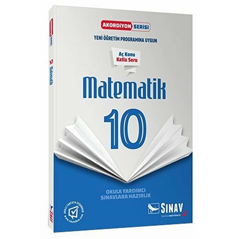 Sınav Yayınları 10. Sınıf Matematik Akordiyon Kitap