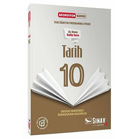 Sınav Yayınları 10. Sınıf Tarih Akordiyon Kitap