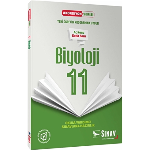 Sınav Yayınları 11. Sınıf Biyoloji Akordiyon Kitap