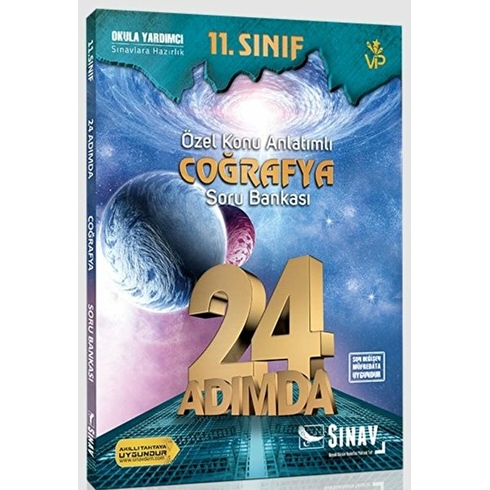 Sınav Yayınları 11. Sınıf Coğrafya 24 Adımda Özel Konu Anlatımlı Soru Bankası