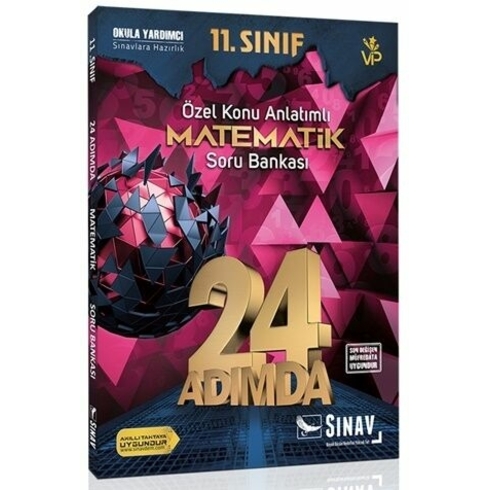 Sınav Yayınları 11. Sınıf Matematik 24 Adımda Özel Konu Anlatımlı Soru Bankası