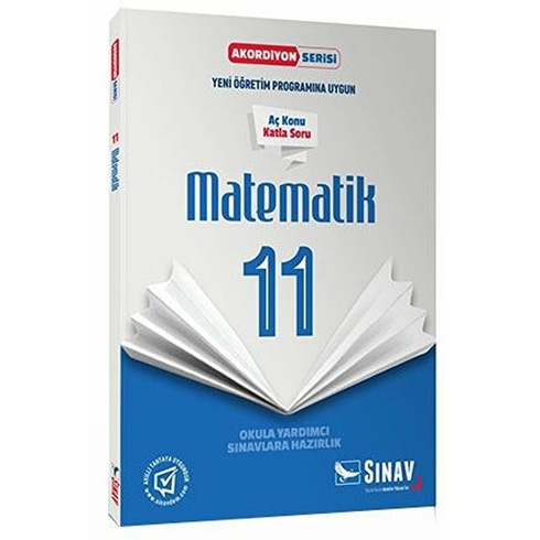 Sınav Yayınları 11. Sınıf Matematik Akordiyon Kitap