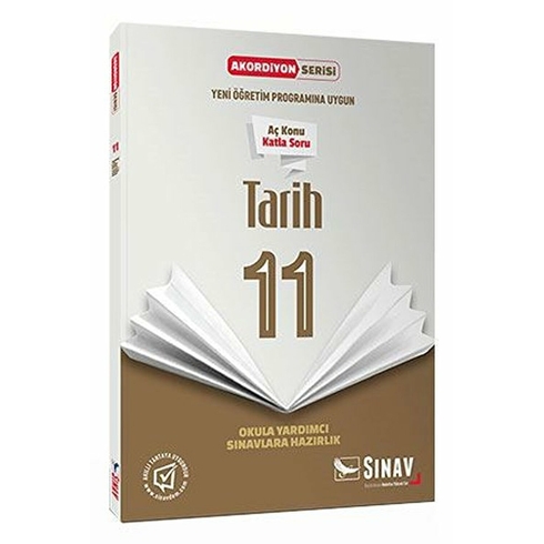 Sınav Yayınları 11. Sınıf Tarih Akordiyon Kitap