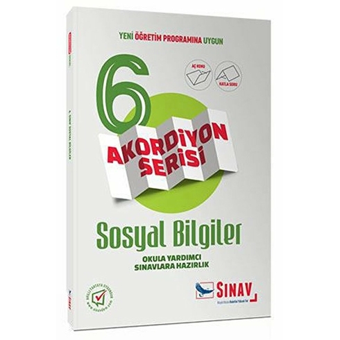 Sınav Yayınları 6. Sınıf Sosyal Bilgiler Akordiyon Kitap