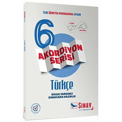 Sınav Yayınları 6. Sınıf Türkçe Akordiyon Kitap