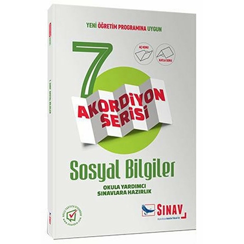 Sınav Yayınları 7. Sınıf Sosyal Bilgiler Akordiyon Kitap