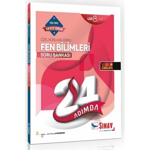 Sınav Yayınları 8. Sınıf Lgs Fen Bilimleri 24 Adımda Özel Konu Anlatımlı Soru Bankası