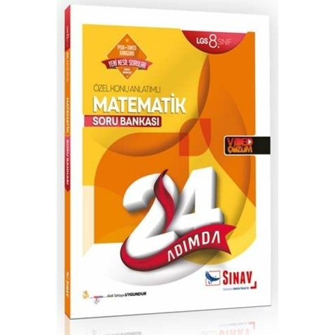 Sınav Yayınları 8. Sınıf Lgs Matematik 24 Adımda Özel Konu Anlatımlı Soru Bankası