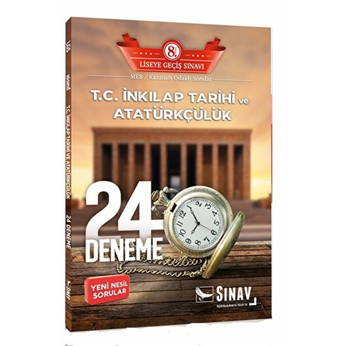 Sınav Yayınları 8. Sınıf Lgs T.c. Inkılap Tarihi Ve Atatürkçülük 24 Deneme