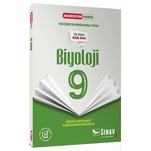 Sınav Yayınları 9. Sınıf Biyoloji Akordiyon Kitap