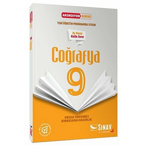 Sınav Yayınları 9. Sınıf Coğrafya Akordiyon Kitap