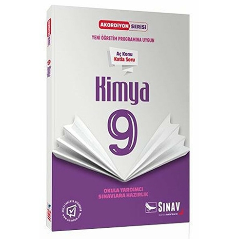 Sınav Yayınları 9. Sınıf Kimya Akordiyon Kitap