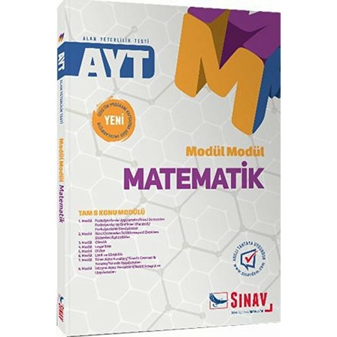 Sınav Yayınları Ayt Matematik Modül Modül Konu Anlatımlı