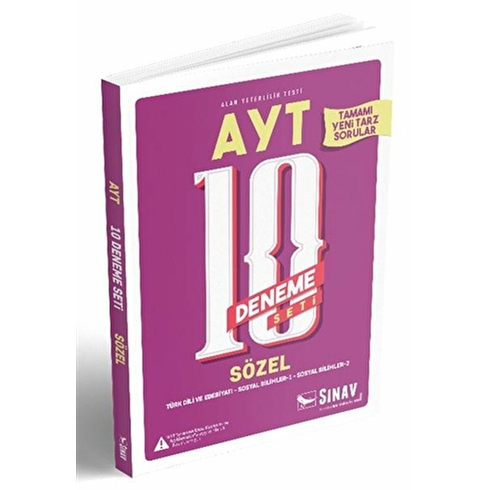 Sınav Yayınları Ayt Sözel 10 Deneme Seti