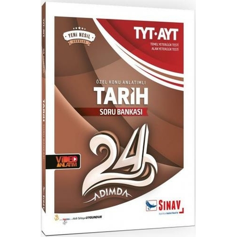 Sınav Yayınları Tyt Ayt 24 Adımda Tarih Soru Bankası