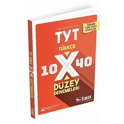 Sınav Yayınları Tyt Türkçe 10X40 Düzey Denemeleri